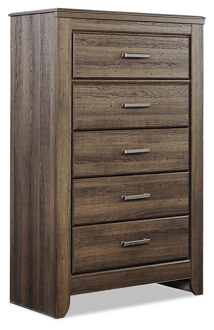 Juararo Dark Brown Dresser, Chest and Nightstand