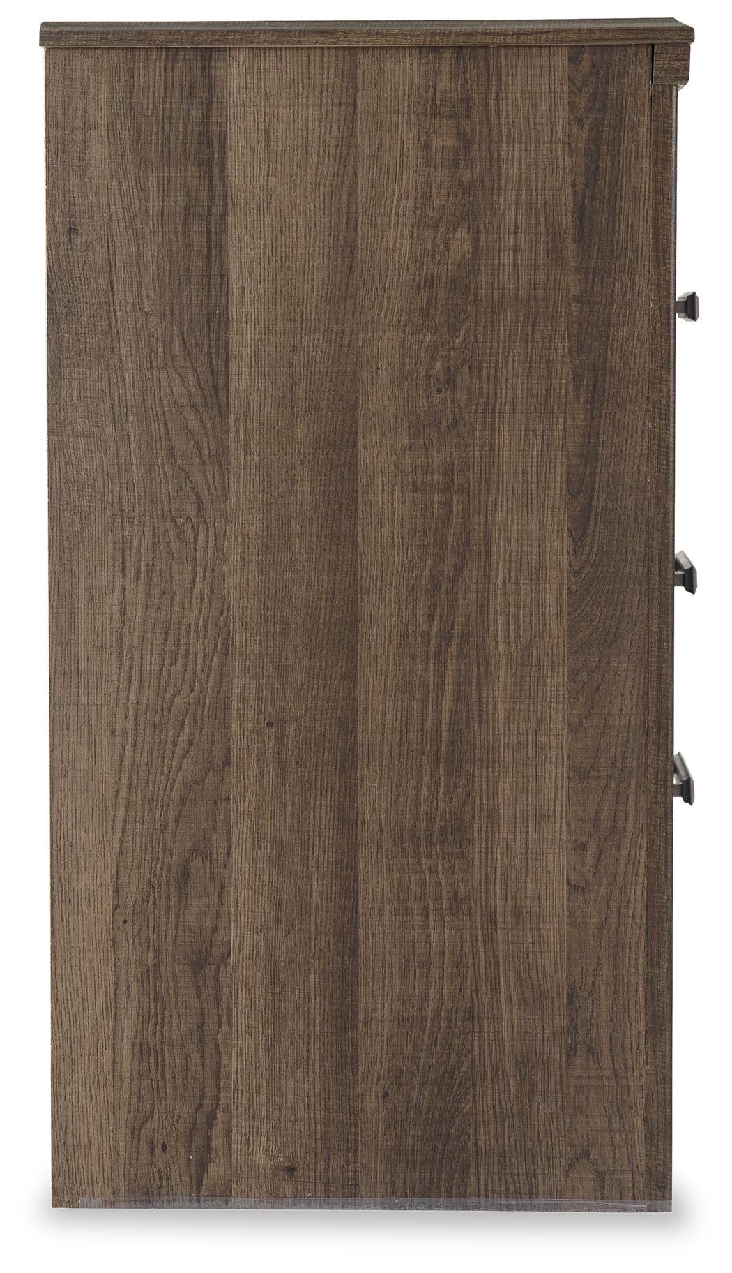 Juararo Dark Brown Dresser, Chest and Nightstand