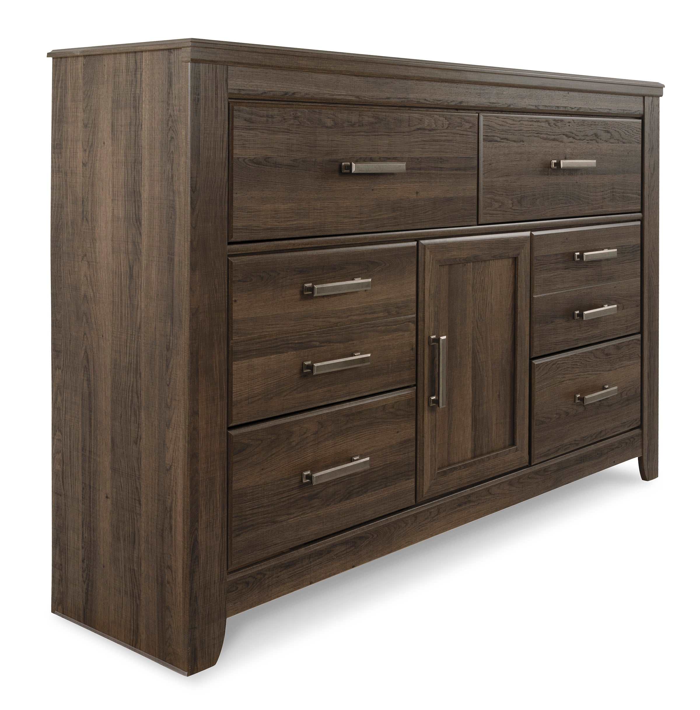 Juararo Dark Brown Dresser & Mirror