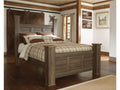Juararo Dark Brown Poster Bed