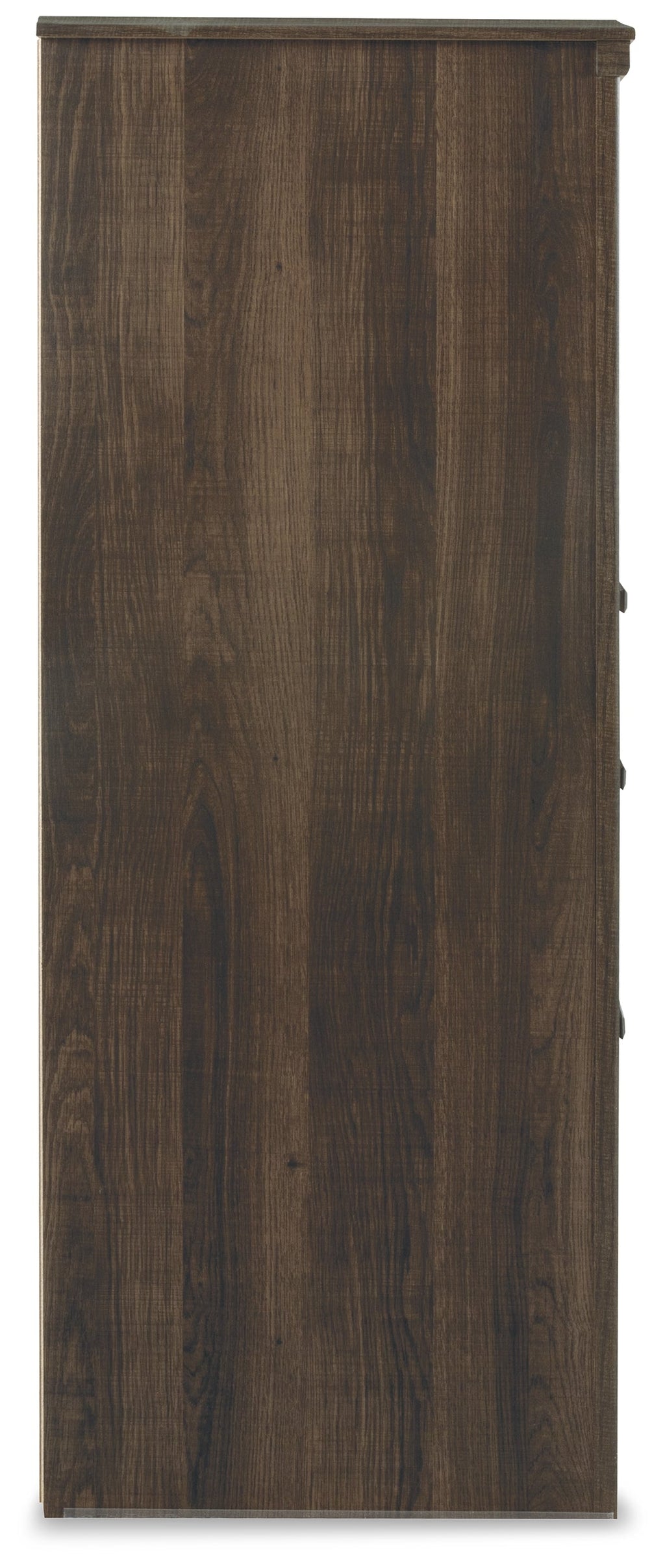 Juararo Dark Brown Queen Poster Bed and Dresser