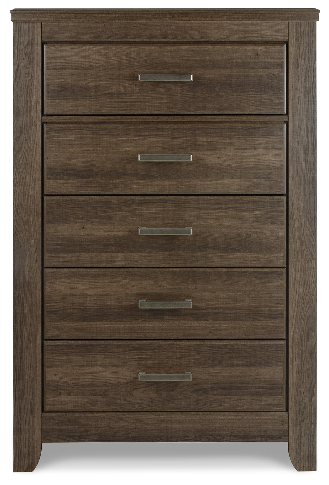 Juararo Dark Brown Queen Poster Bedroom Set with Dresser and Chest