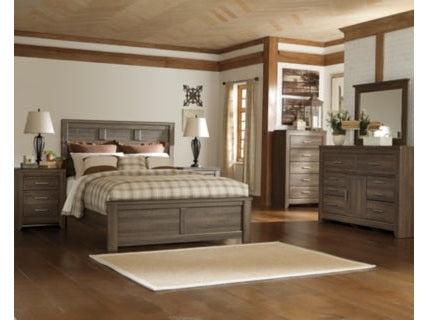 Juararo Queen Panel Bedroom Set with Dresser and Mirror