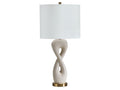 Judrich White/Gold Poly Table Lamp (1/CN)