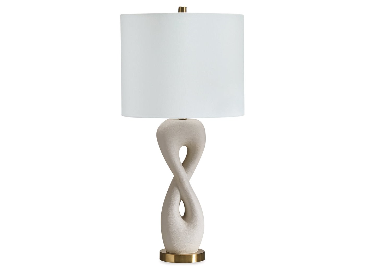Judrich White/Gold Poly Table Lamp (1/CN)