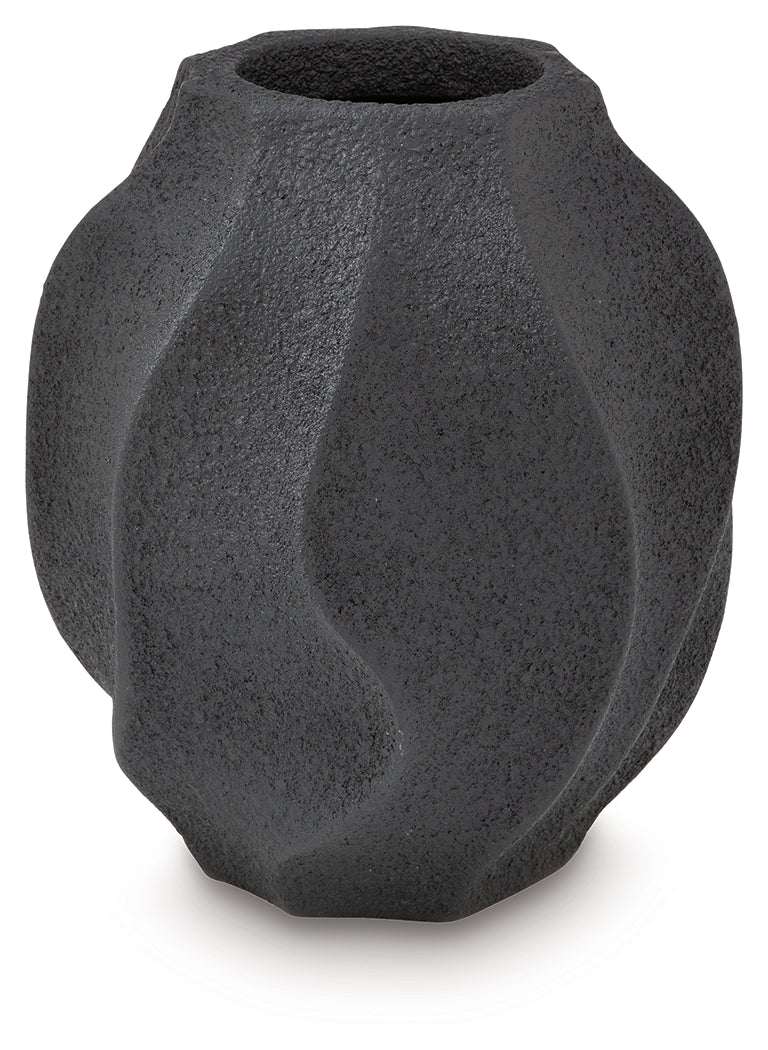 Judworth Black Vase (12''H)