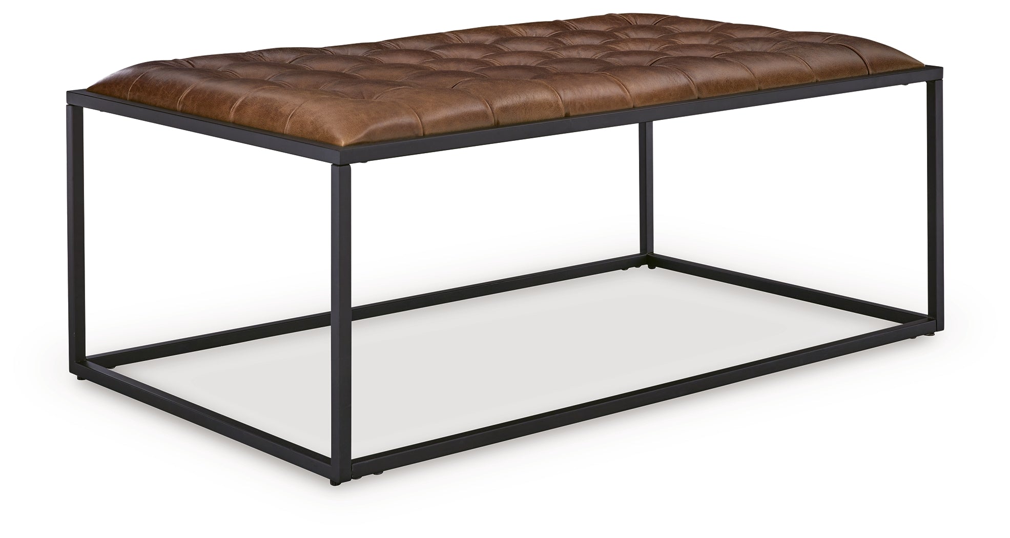 Junsor Brown/Black Coffee Table Ottoman