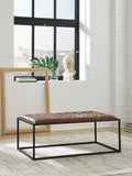 Junsor Brown/Black Coffee Table Ottoman