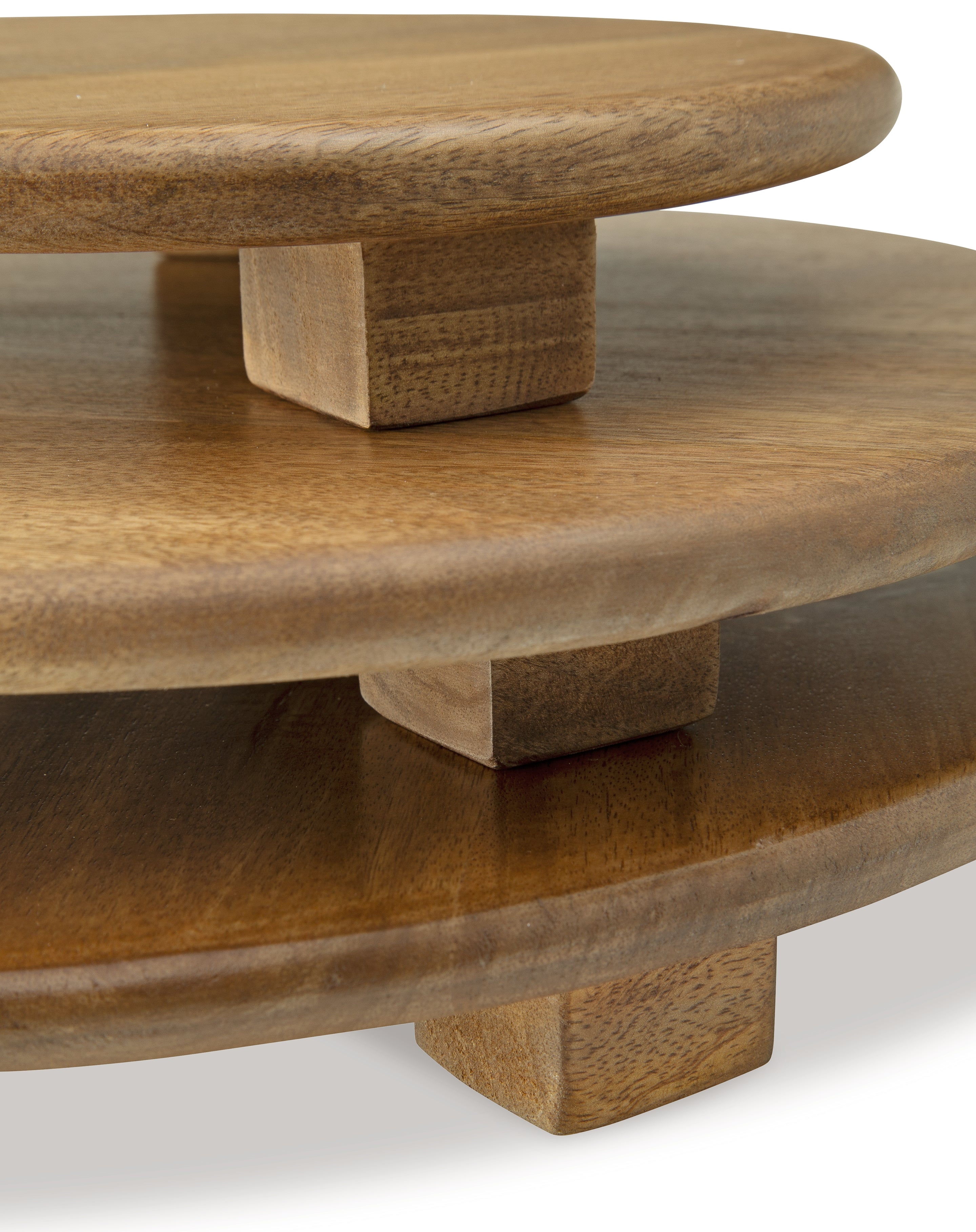 Kaidler Brown Tray Set (Set of 3)