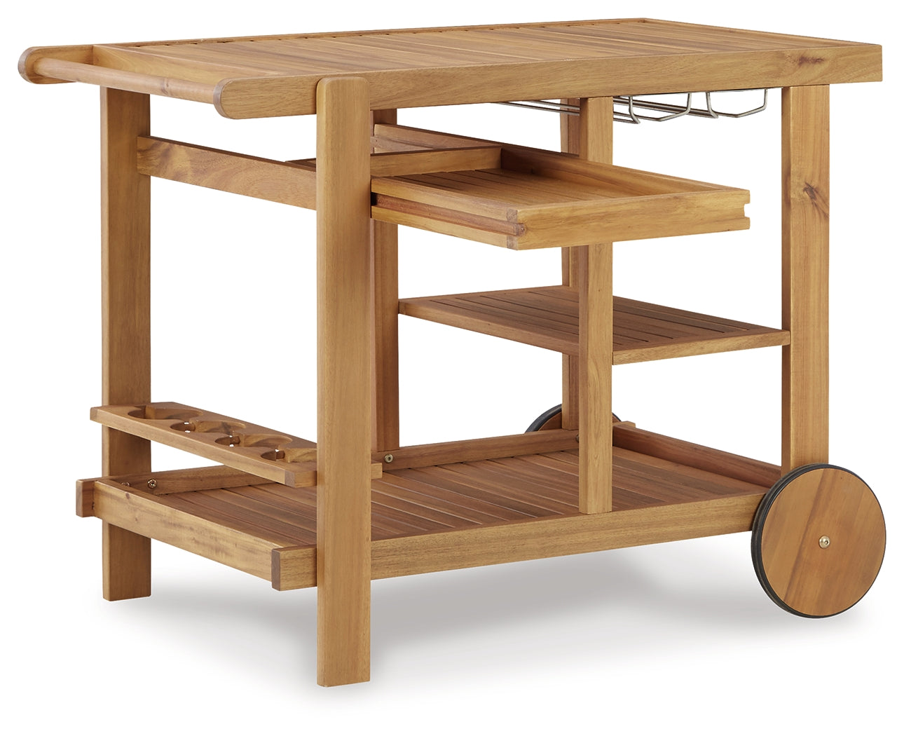 Kailani Light Brown Serving Cart