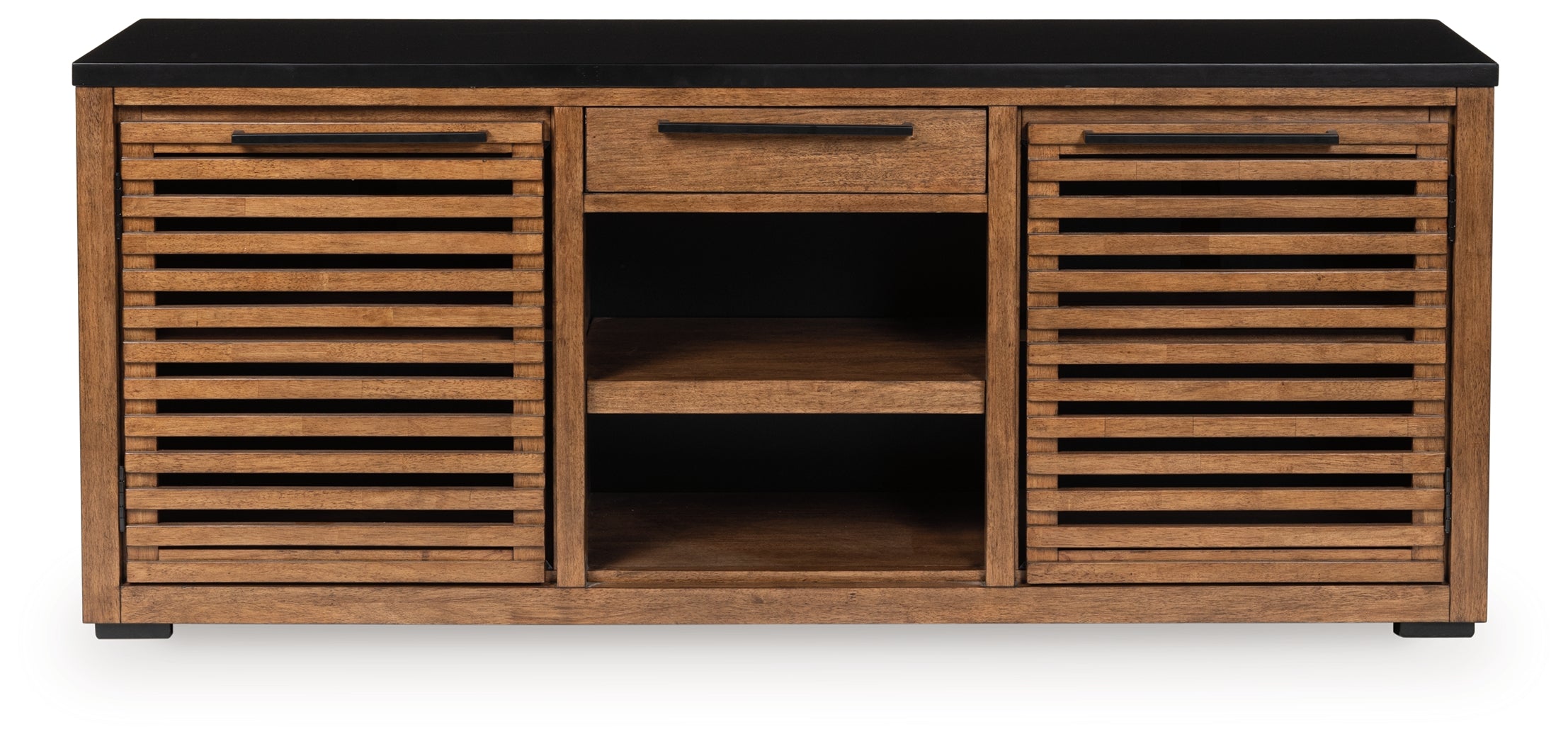 Kallari Warm Brown/Black Credenza