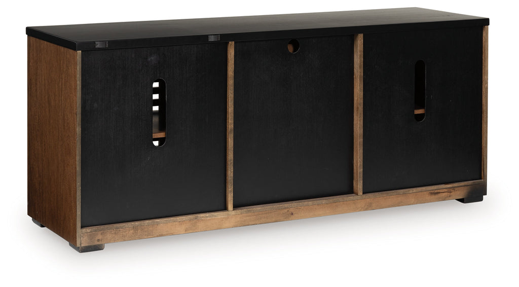 Kallari Warm Brown/Black Credenza