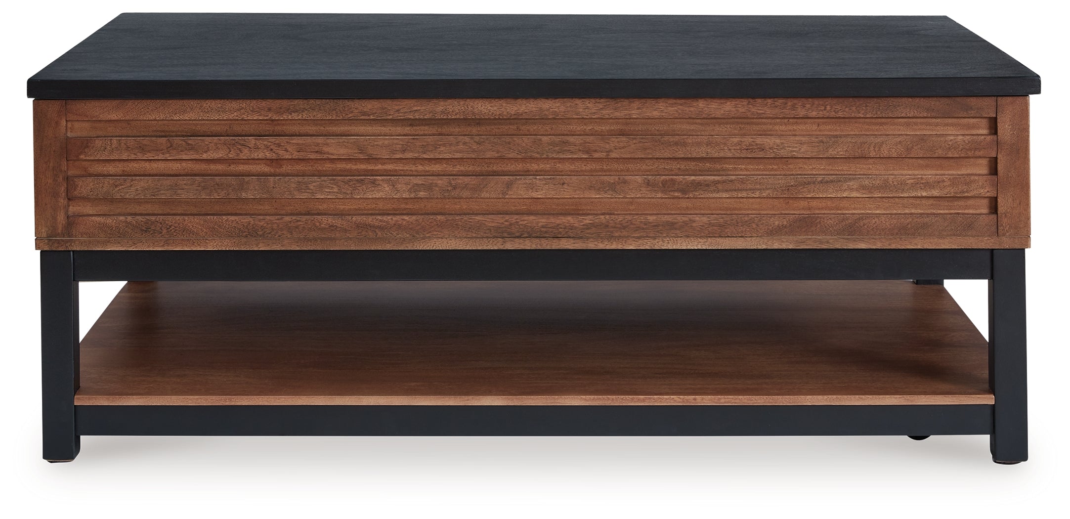 Kallari Warm Brown/Black Lift Top Cocktail Table