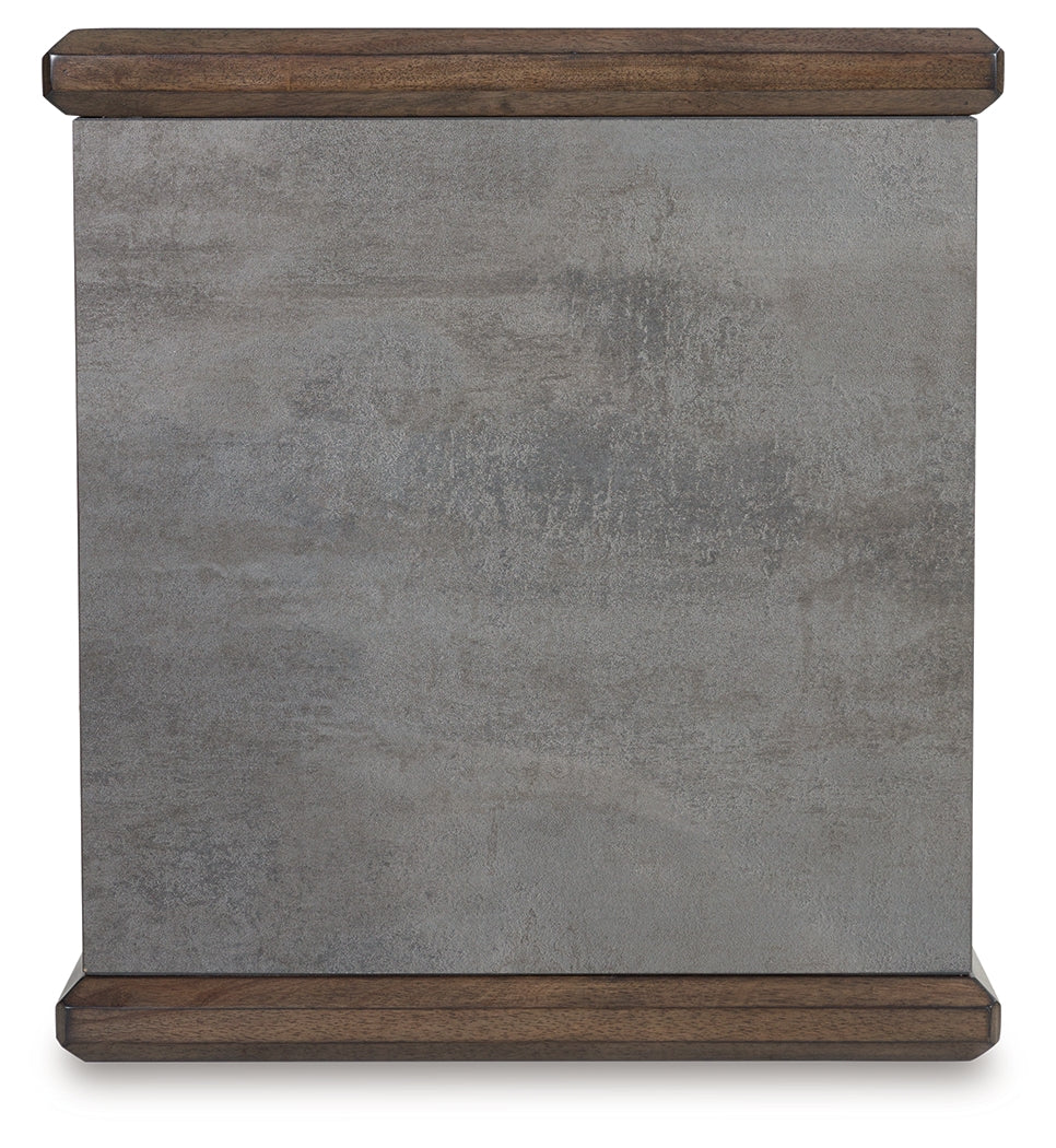Kallenny Brown/Gray Rectangular End Table
