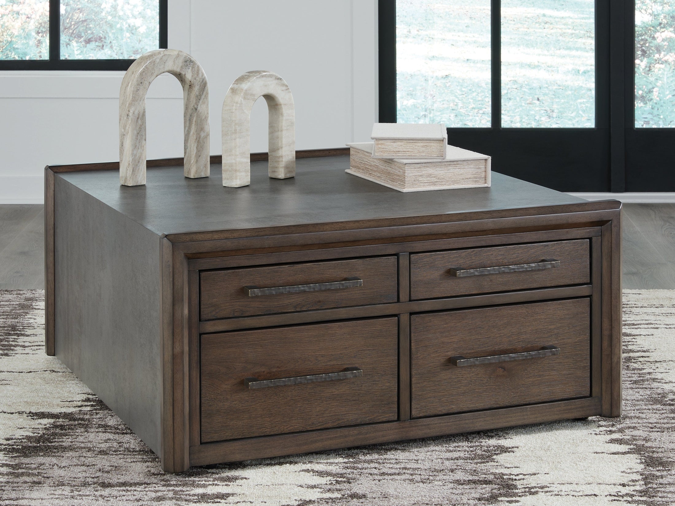 Kallenny Brown/Gray Square Cocktail Table