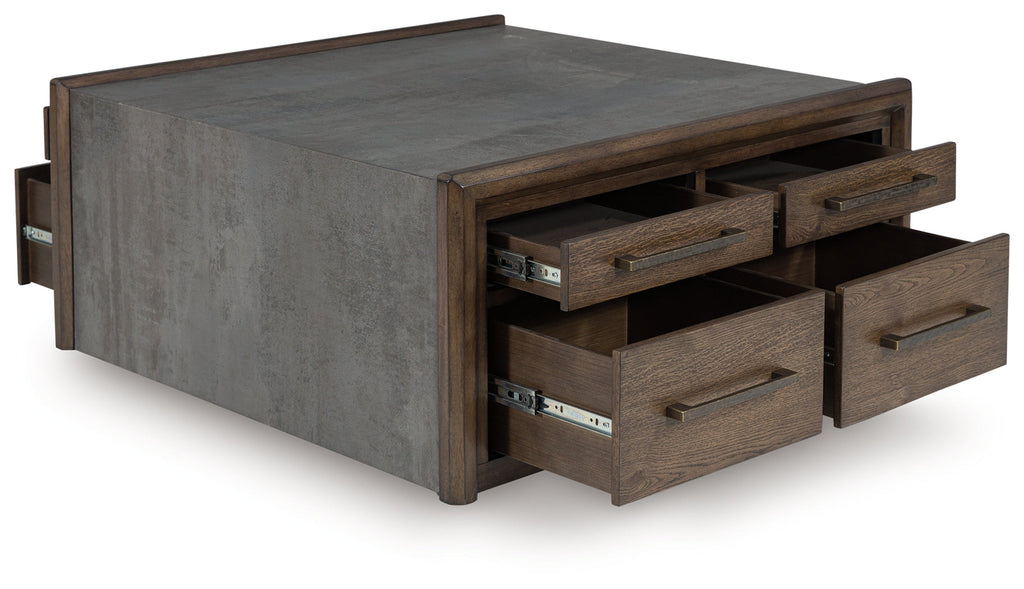 Kallenny Brown/Gray Square Cocktail Table