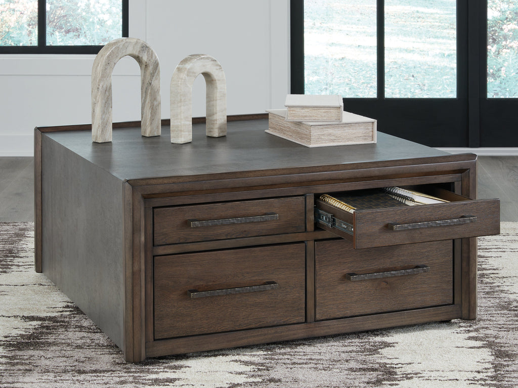 Kallenny Brown/Gray Square Cocktail Table