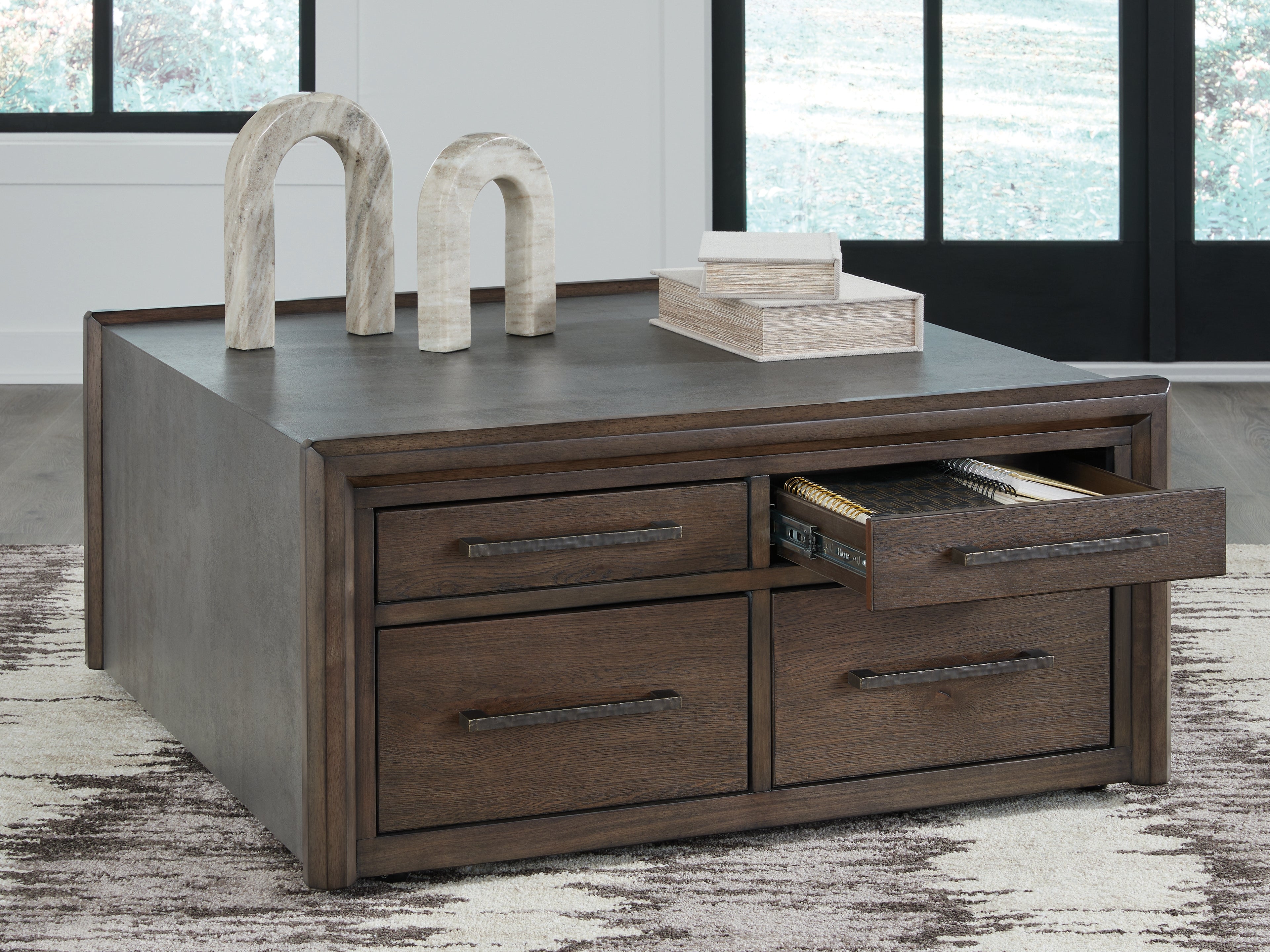 Kallenny Brown/Gray Square Cocktail Table