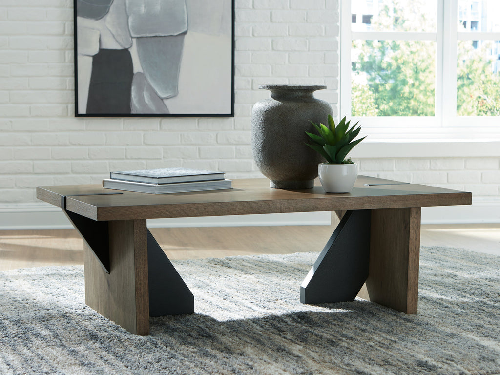 Kandinew Light Brown Coffee Table