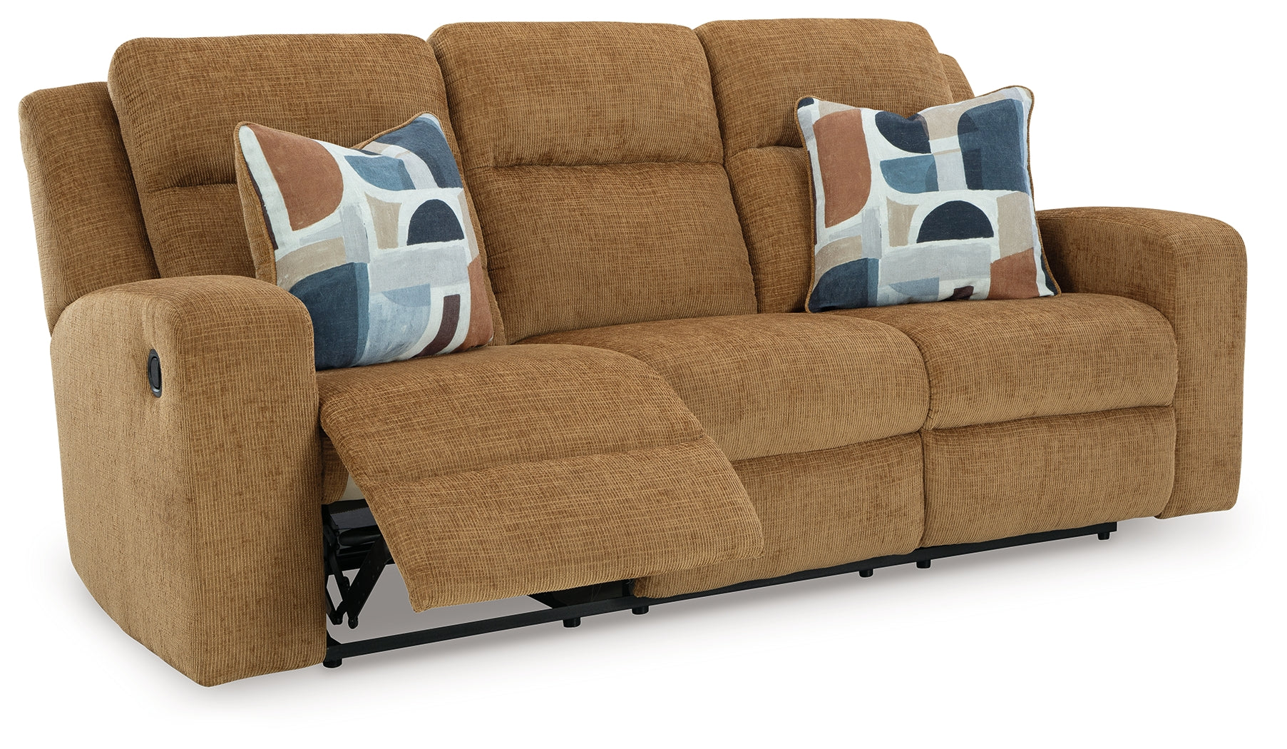 Kanlow Honey Reclining Sofa and Loveseat
