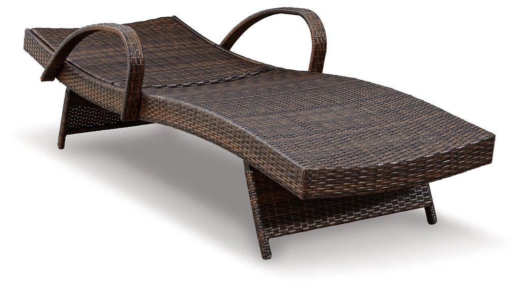 Kantana Brown Chaise Lounge (Set of 2)