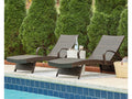 Kantana Brown Chaise Lounge (Set of 2)