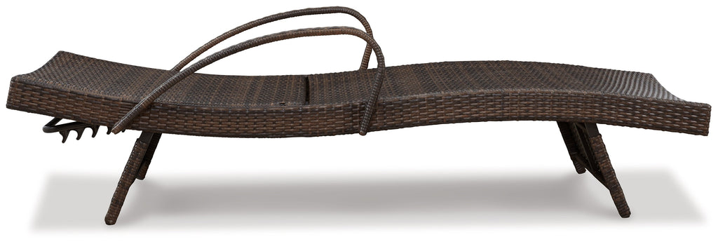 Kantana Brown Chaise Lounge (Set of 2)