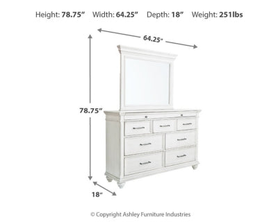 Kanwyn King Panel Bedroom Set with Dresser and Mirror