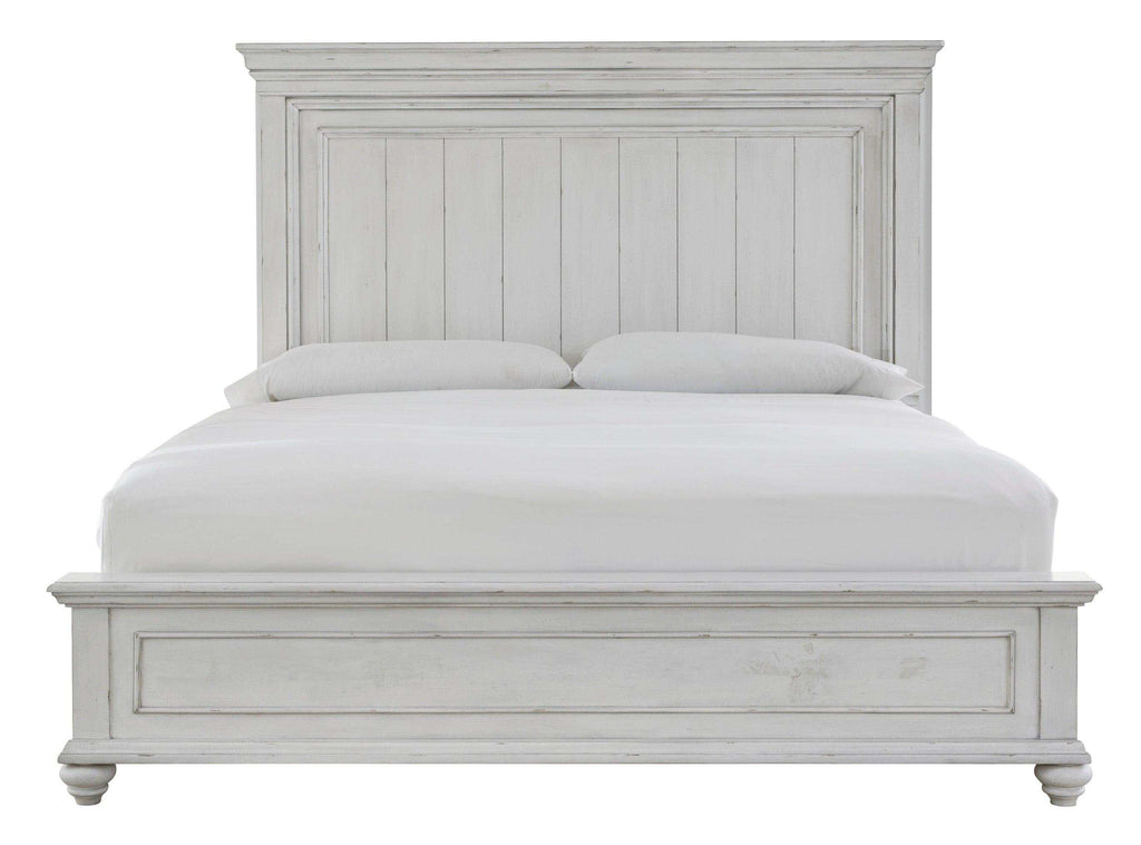 Kanwyn Whitewash California King Panel Bed