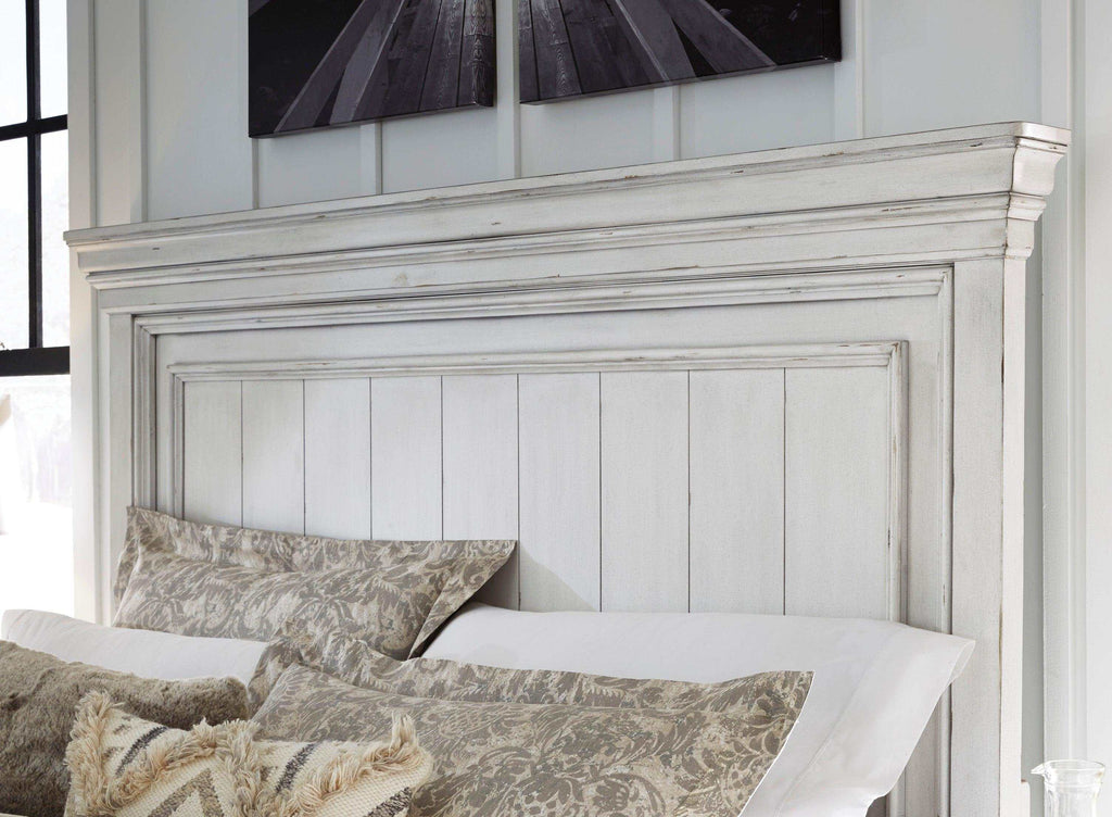 Kanwyn Whitewash California King Panel Bed