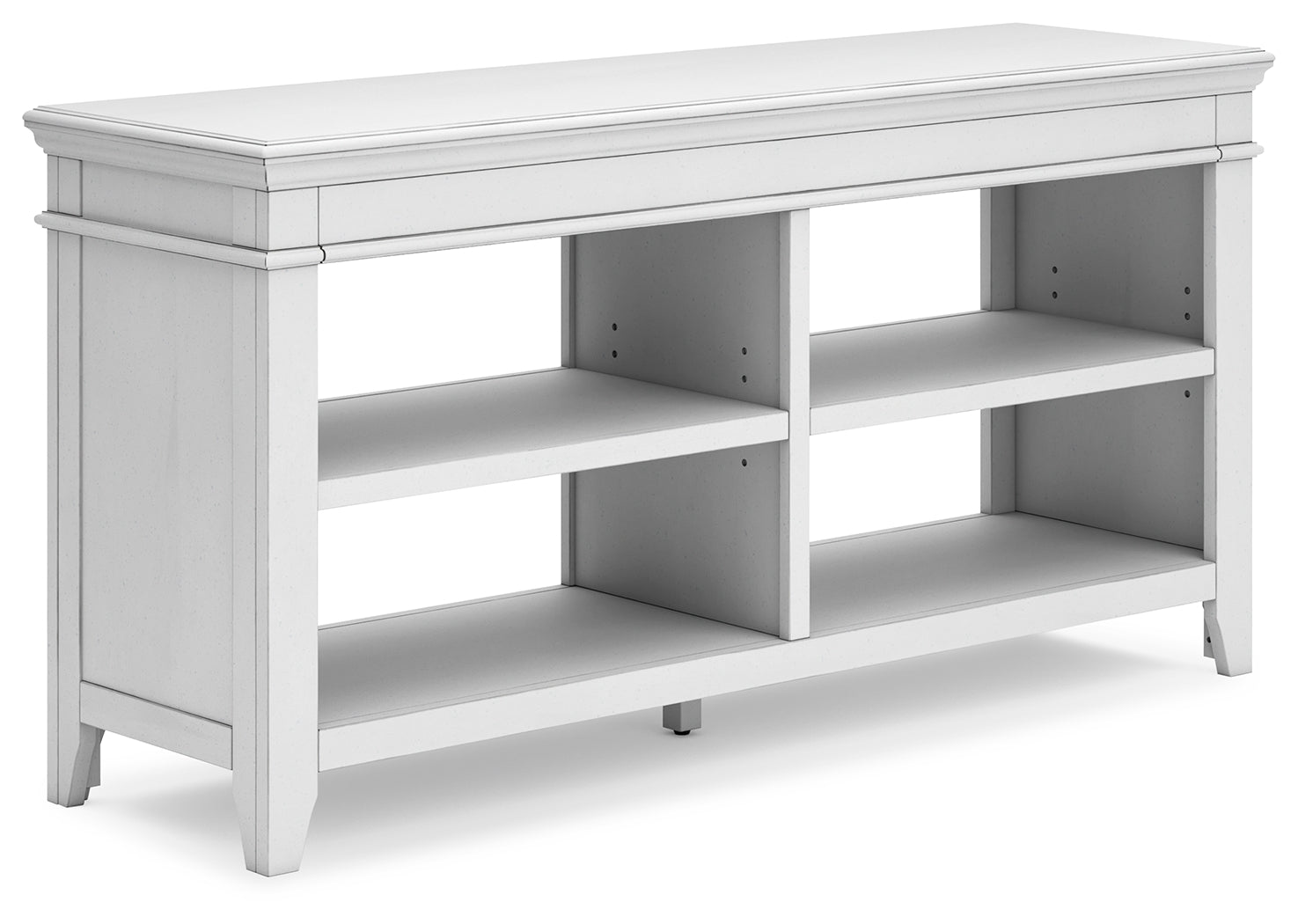 Kanwyn Whitewash Credenza w/ Open Storage