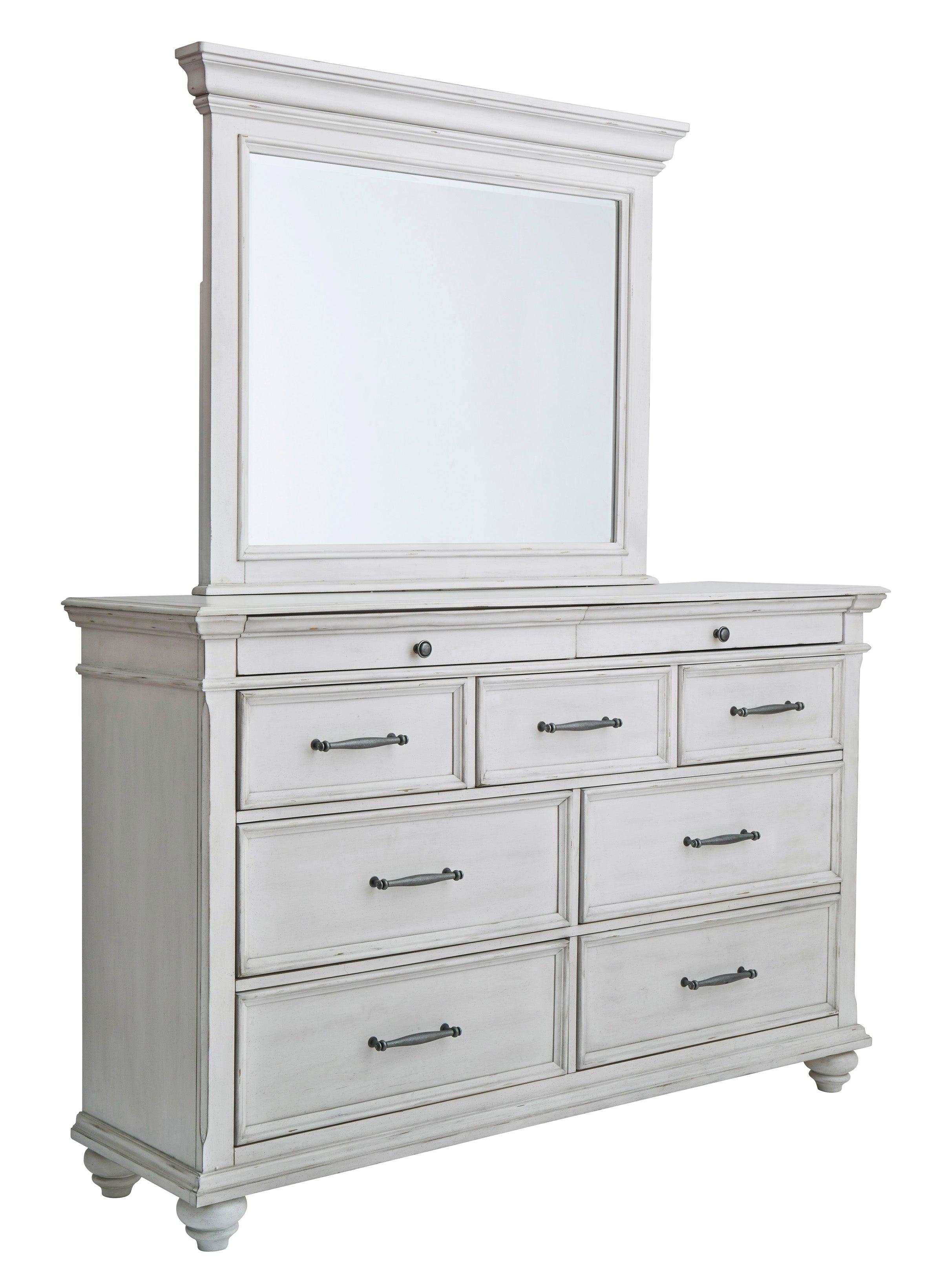 Kanwyn Whitewash Dresser & Mirror