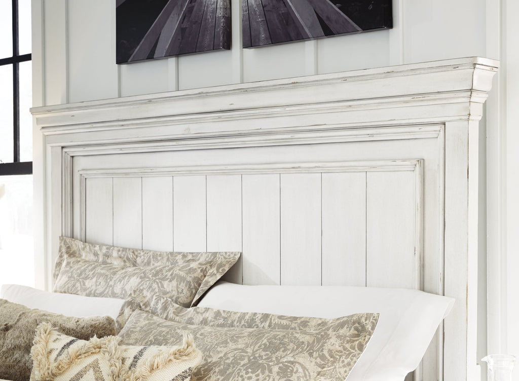Kanwyn Whitewash King Panel Bed