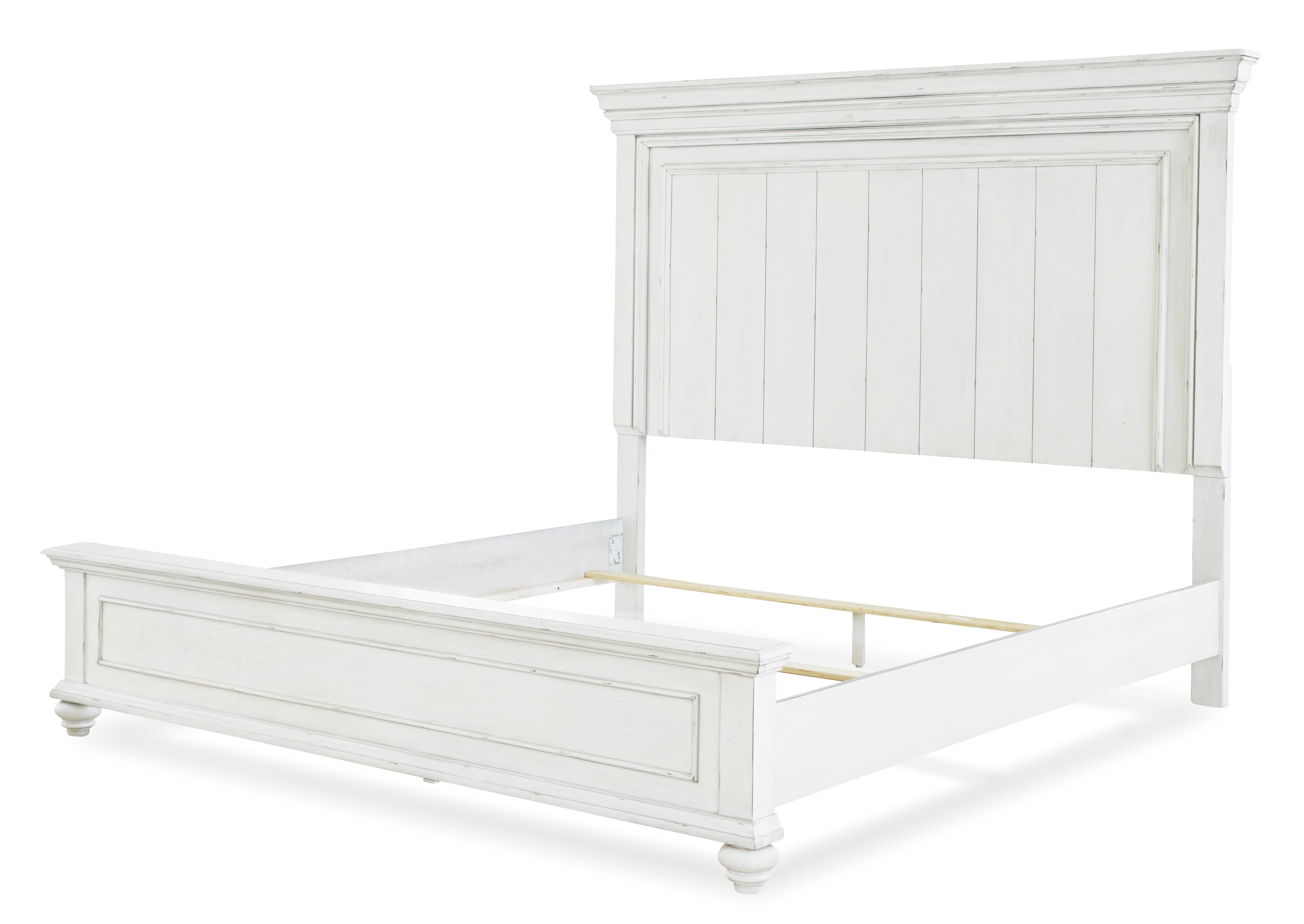 Kanwyn Whitewash King Panel Bed