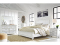 Kanwyn Whitewash King Panel Bedroom Set