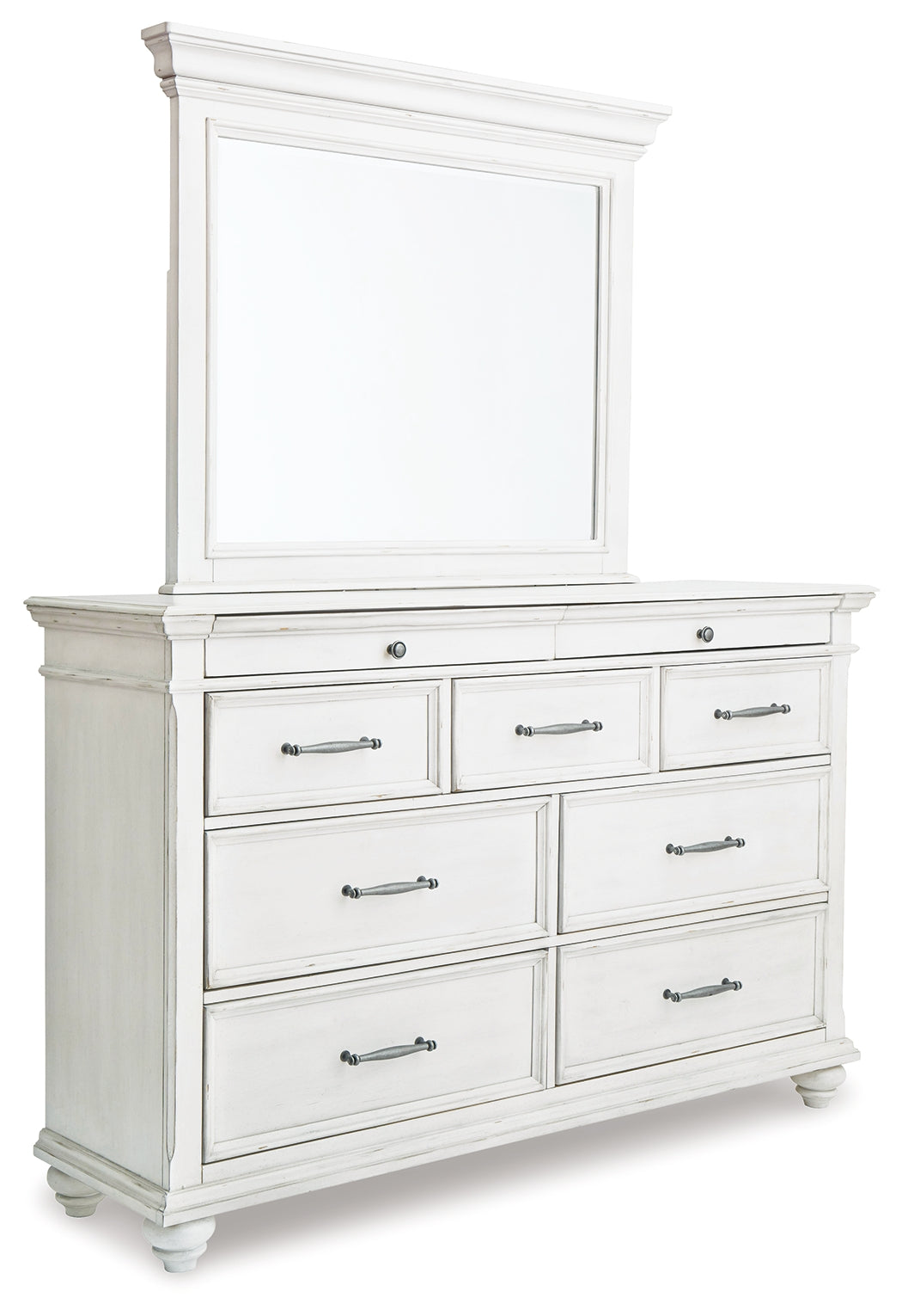Kanwyn Whitewash King Panel Bedroom Set