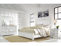 Kanwyn Whitewash King Panel Bedroom Set