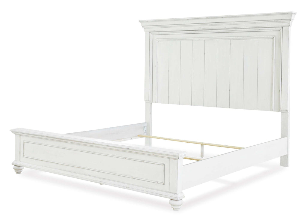 Kanwyn Whitewash Queen Panel Bed