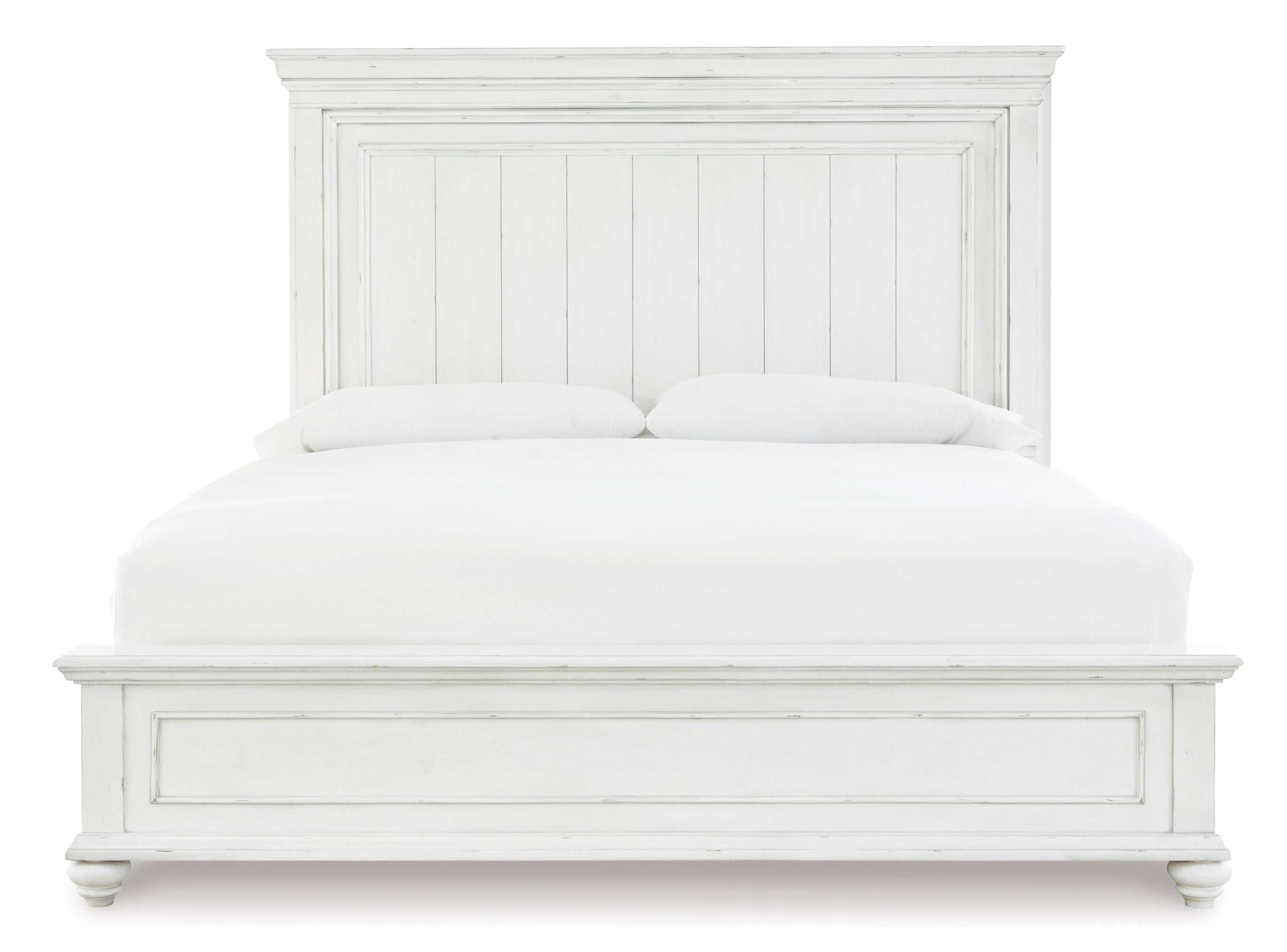 Kanwyn Whitewash Queen Panel Bed