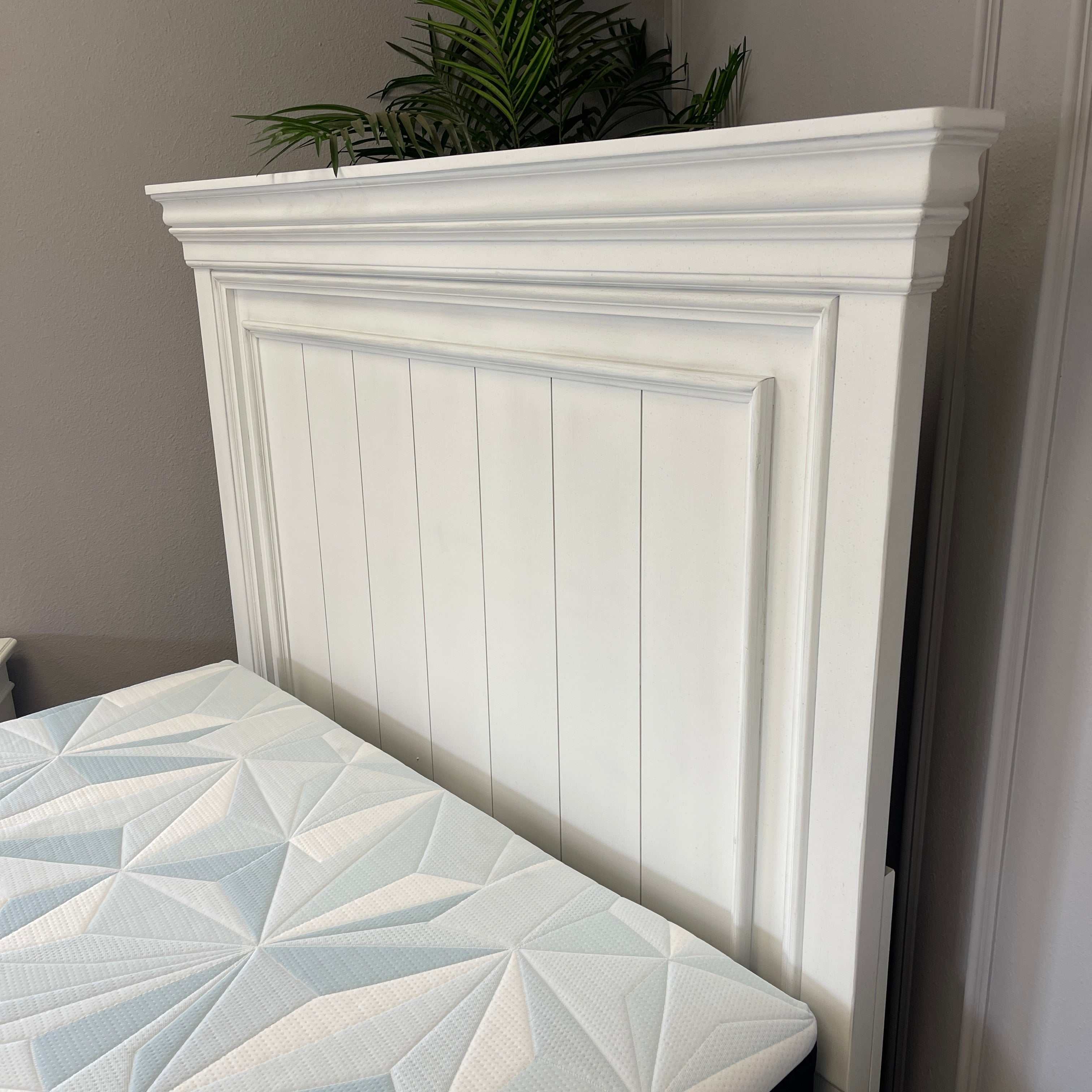 Kanwyn Whitewash Queen Panel Bed