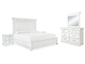 Kanwyn Whitewash Queen Panel Bedroom Set