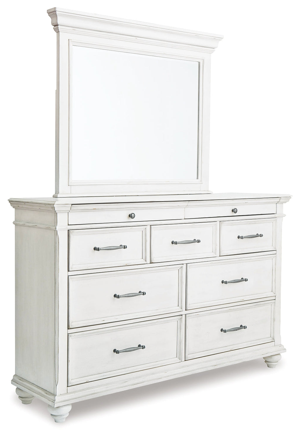 Kanwyn Whitewash Queen Panel Bedroom Set