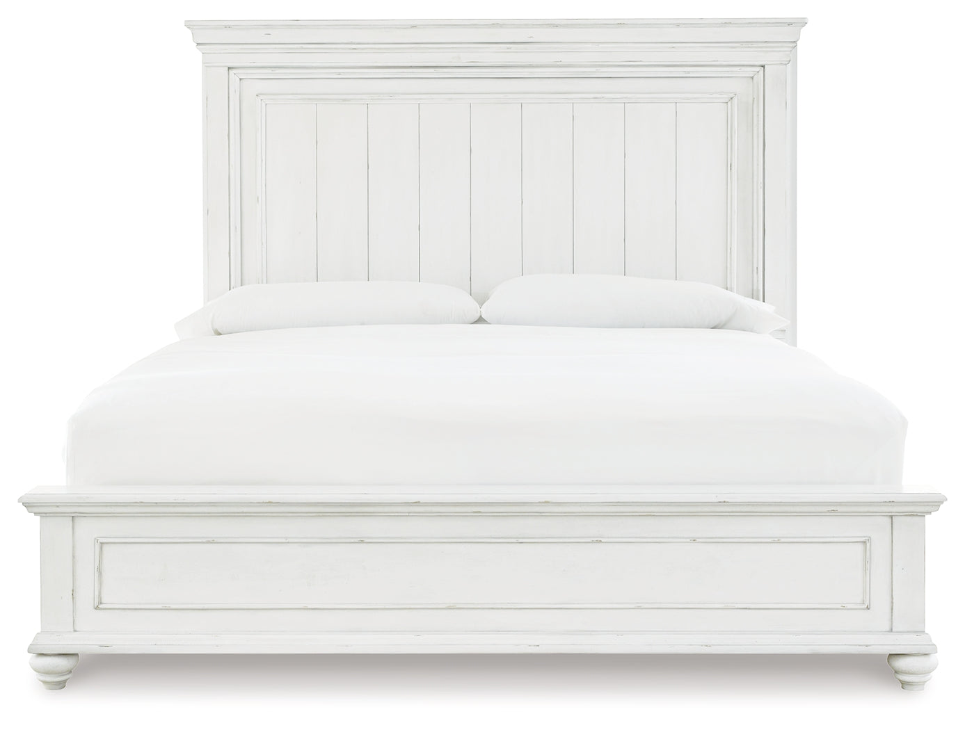 Kanwyn Whitewash Queen Panel Bedroom Set