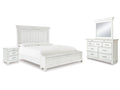 Kanwyn Whitewash Queen Panel Storage Bedroom Set