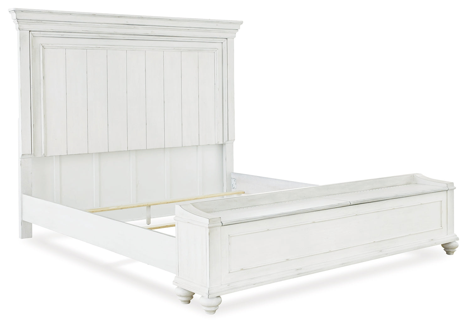 Kanwyn Whitewash Queen Panel Storage Bedroom Set