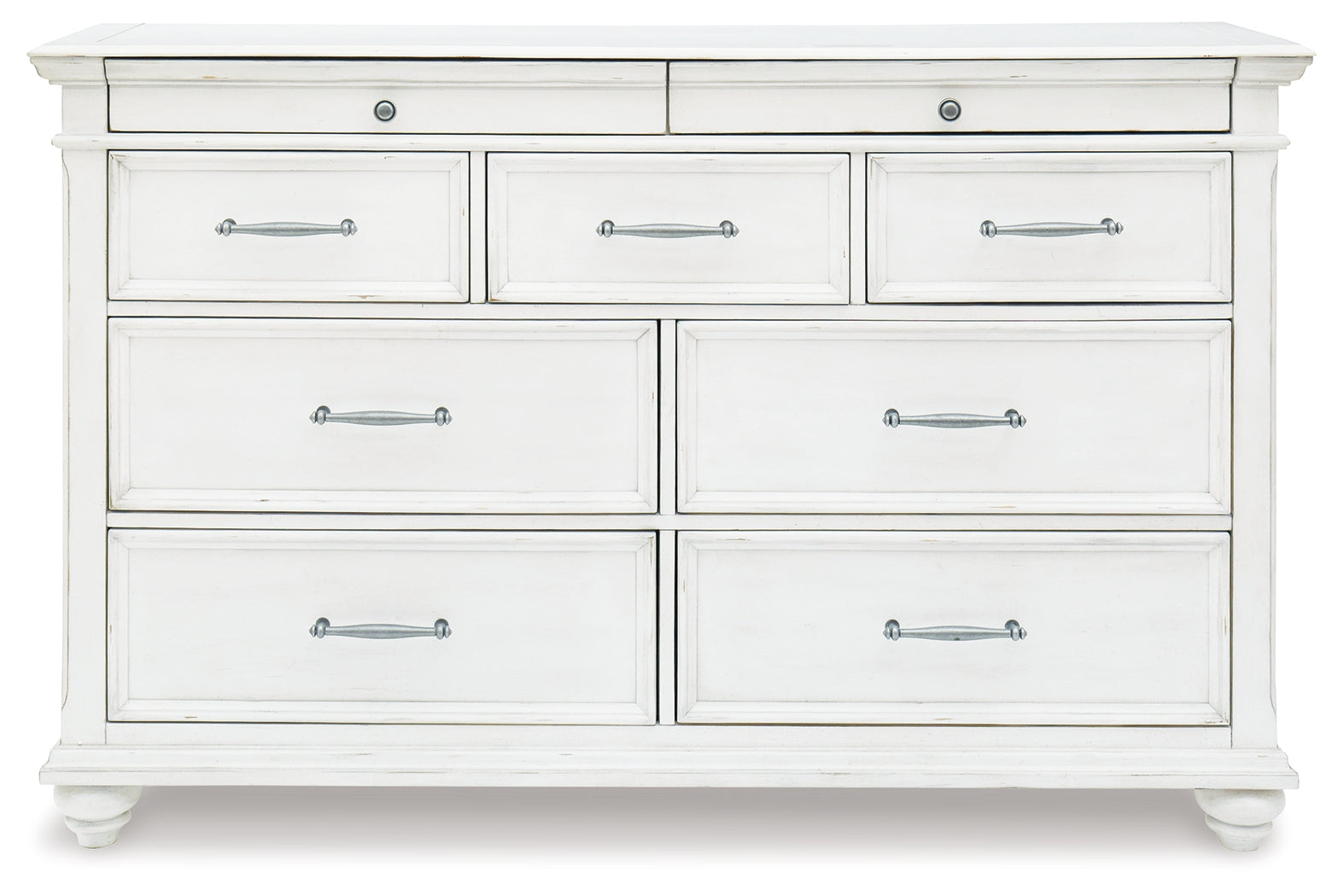 Kanwyn Whitewash Queen Upholstered Panel Bedroom Set