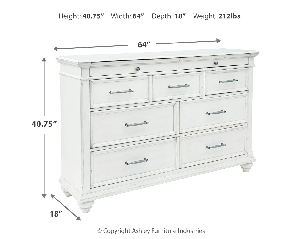 Kanwyn Whitewash Queen Upholstered Panel Bedroom Set