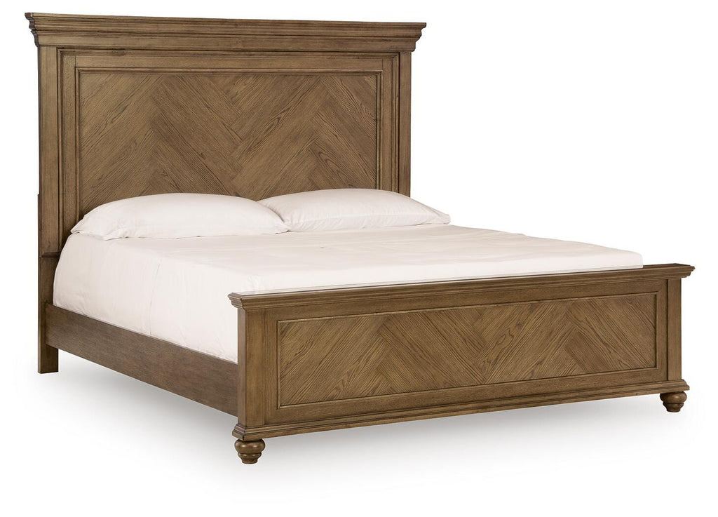 Karallin Medium Brown King Panel Bed