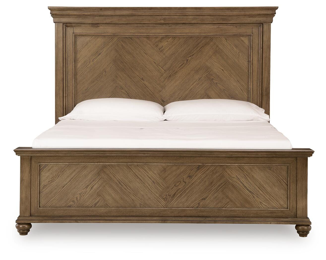 Karallin Medium Brown King Panel Bed