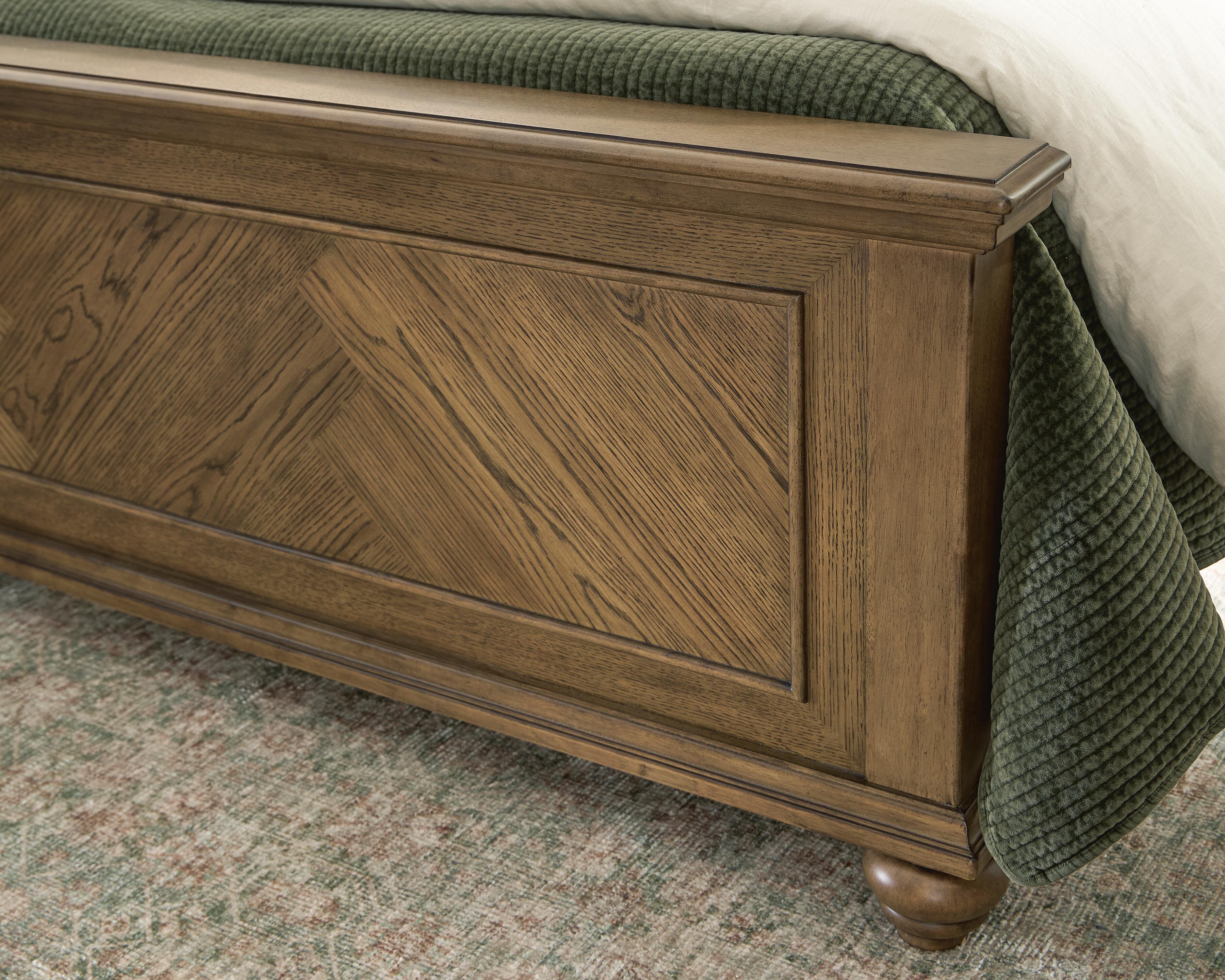 Karallin Medium Brown King Panel Bed